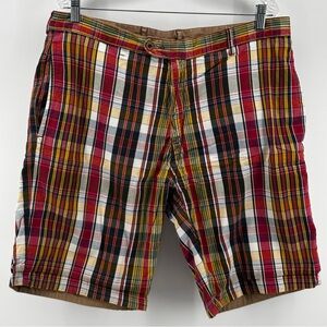 Polo Ralph lauren Mens Multicolor‎ Plaid REVERSIBLE 22 In Inseam Shorts SZ 36